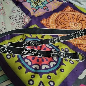 NO FEAR Black Graphic Belt with Silver Buckle, Size M/L, Unisex